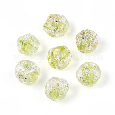 Ручной работы бусины фольги FOIL-T007-01H-1