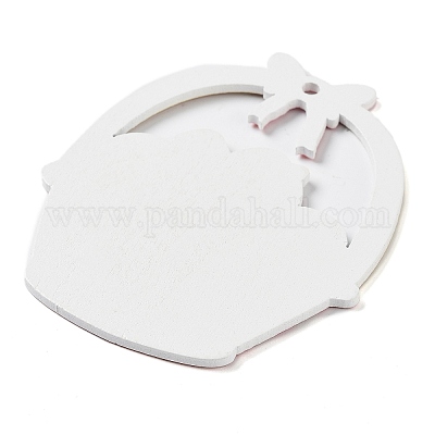 Односторонние деревянные подвески с принтом на пасхальную тему WOOD-M010-03B-1