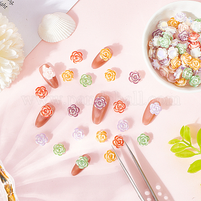 100 шт. светящиеся непрозрачные смоляные декодированные кабошоны&nbsp;MRMJ-SP0001-29-1