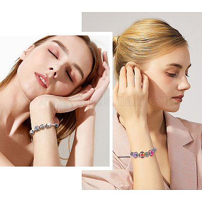 Изготовление браслетов из цепей европейского стиля из нержавеющей стали 304 MAK-UN0001-16P-1