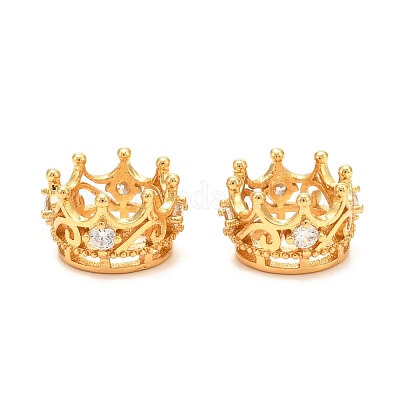 Латунь микропаве прозрачный кубический цирконий европейский бисер ZIRC-P086-36G-1