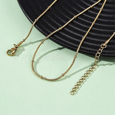 Ожерелья-спутнички из нержавеющей стали 304 толщиной 1.2 мм NJEW-T016-21A-G-1