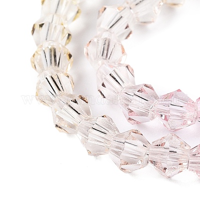 Градиентные цветные стеклянные бусины DGLA-A039-T6mm-A01-1