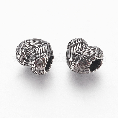 Европейские бусины из хирургической нержавеющей стали 316 STAS-P217-06AS-1