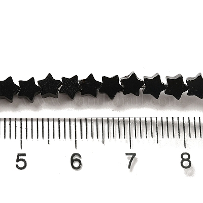 Натуральные бусины из черного оникса (окрашенные и нагретые) G-G085-B44-01-1