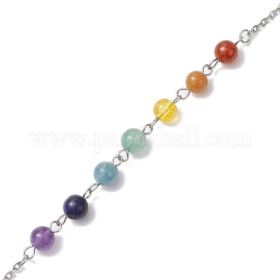 304 нержавеющая сталь цепь макраме мешочек пустой держатель для камней маятники для биолокации HJEW-JM02327-02-1