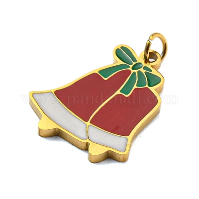 Подвески из нержавеющей стали 304 с ионным покрытием (IP) на рождественскую тематику STAS-O005-01E-G-1