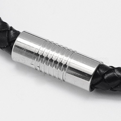 Плетеные браслеты шнур кожаный X-BJEW-I199-02-1