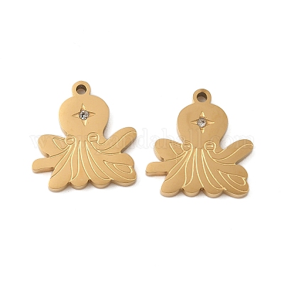 Нержавеющая сталь 304 с подвесками из стразов STAS-Z139-01G-1