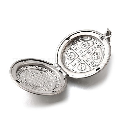 Подвески-медальоны из нержавеющей стали 316 STAS-C123-04A-P-1