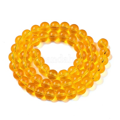 Прозрачные стеклянные бусины GLAA-T032-T8mm-11-1