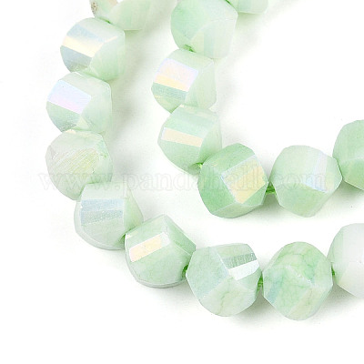 Антикоррозийные гальванические стеклянные бусины GLAA-T025-8mm-14E-1