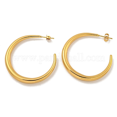 202 серьги-гвоздики из нержавеющей стали EJEW-H003-20G-01-1