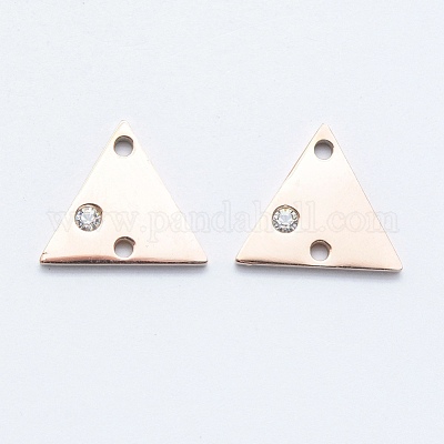 Соединительные элементы из хирургической нержавеющей стали 316l с микропрорезями из кубического циркония STAS-J038-20RG-1