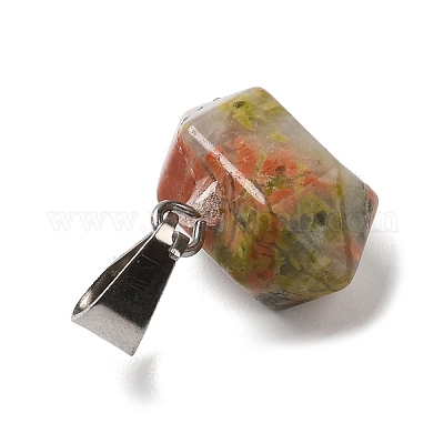 Подвески из натурального унакита G-K335-03P-16-1