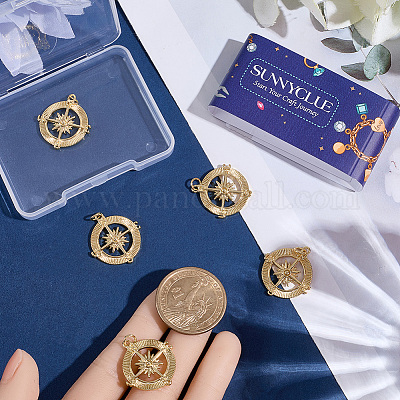 8шт латунные подвески&nbsp;KK-SC0007-25-1