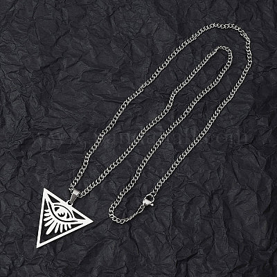 Не тускнеющие подвески из нержавеющей стали 201 для мужчин NJEW-Q336-02H-P-1