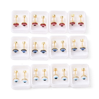 Затычки для ушей от сглаза из нержавеющей стали 304 EJEW-H105-12-1