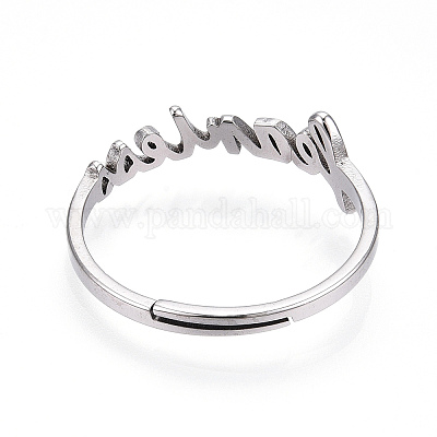 Кольцо с регулируемой высотой из нержавеющей стали 304 RJEW-L107-031P-1