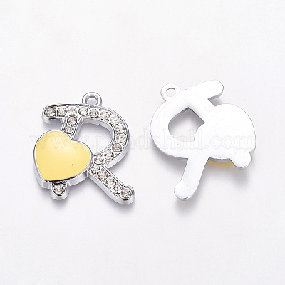 Цинк подвески Rhinestone сплава&nbsp;BSEA020-2-1