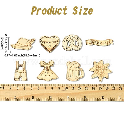 50 шт. сосновые декоративные материалы своими руками WOOD-CJC0050-01-1