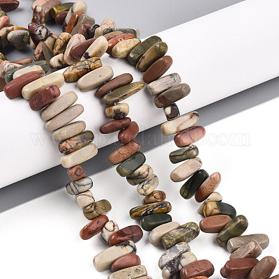 Натуральная полихромная яшма/камень Пикассо/нити бус из яшмы Пикассо G-T140-63-1