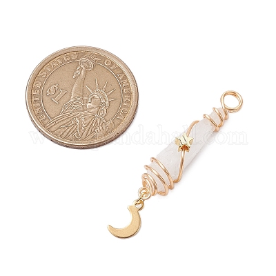 3 шт. 3 стиля гальванизированные натуральные кварцевые кристаллы самородки медная проволока обернутые подвески PALLOY-JF03125-1