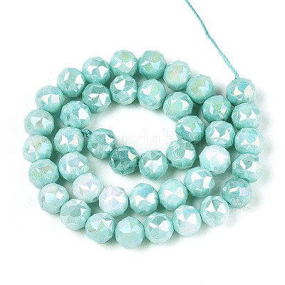 Антикоррозийные гальванические стеклянные бусины GLAA-N010-10mm-10-1