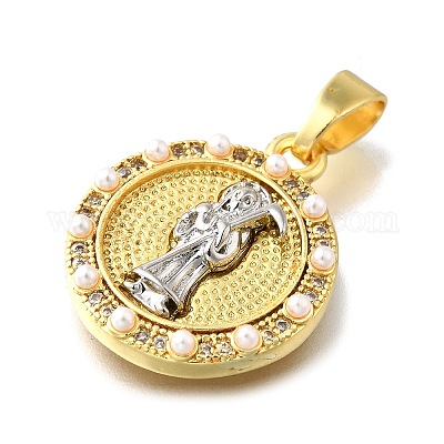 Латунные микро проложить кубического циркония подвески KK-Z102-07G-02-1