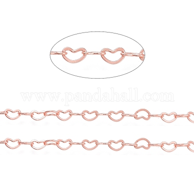 Цепочка из латуни в форме сердца CHC-A003-06RG-1
