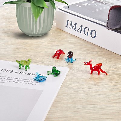 6 шт. 6 стильные украшения для лэмпворк ручной работы&nbsp;AJEW-SZ0002-30-1