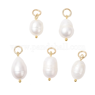 2 шт. 2-х цветные подвески из натурального культивированного пресноводного жемчуга с рисом PALLOY-JF04200-1