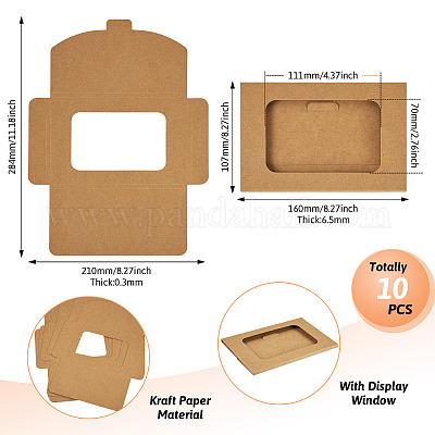 Пустые бумажные конверты коробка&nbsp;AJEW-TAC0044-04C-1