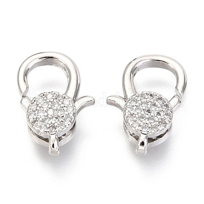 Латунная застежка в виде клешни омара с микропейвом из фианита ZIRC-O038-23P-1