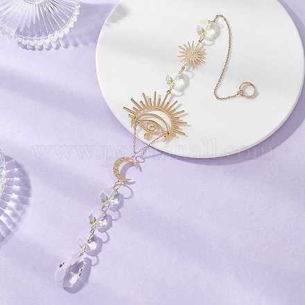 Стеклянные подвесные ловцы солнца HJEW-JM04580-1