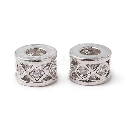 Экологически чистые латунные бусины из циркония с микропаве KK-F835-28P-1