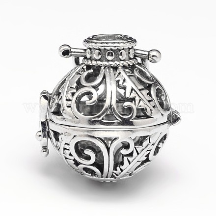 Латунные полые круглые подвески KK-M181-10AS-1