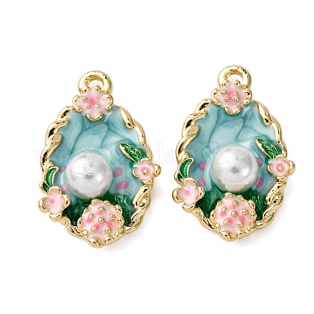 Подвески из эмалевого сплава легкого золота ENAM-B028-03KCG-01-1