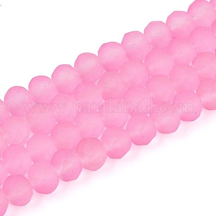 Нити стеклянных бусин FGLA-N003-6mm-05-1