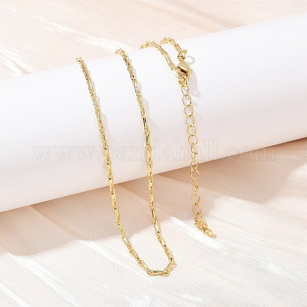 Цепочки из текстурированной латуни толщиной 2 мм NJEW-L356-02G-1