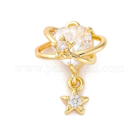 Латунные микро проложить кубического циркония подвески KK-U042-12G-1
