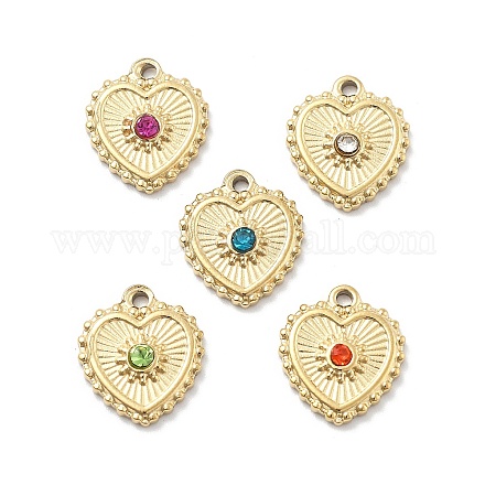 Подвески из нержавеющей стали 304 со стразами STAS-L283-33G-1