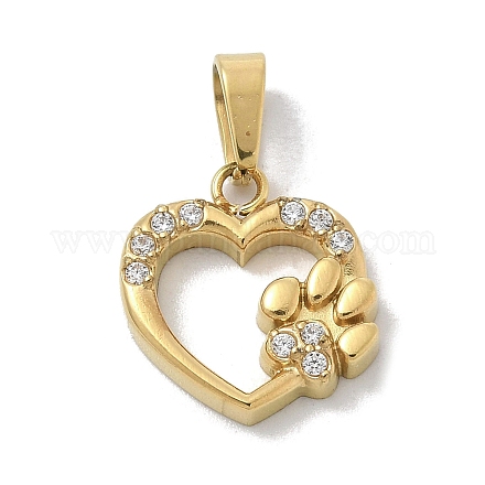 Ионное покрытие (ip) 304 нержавеющая сталь микропаве кубический цирконий подвески STAS-Z107-04G-09-1