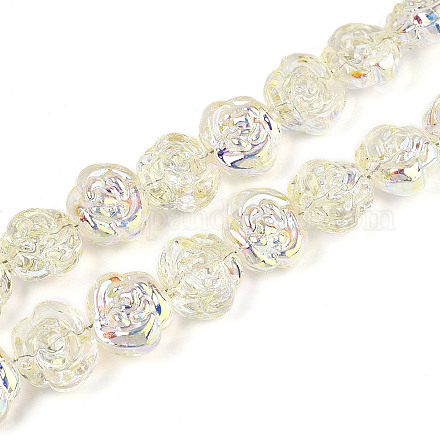 Гальванические стеклянные бусины EGLA-T025-02B-1