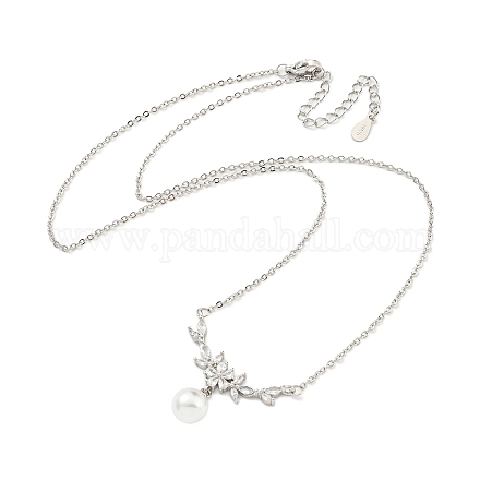 Латунные кабельные цепи ожерелья NJEW-Z037-02P-1