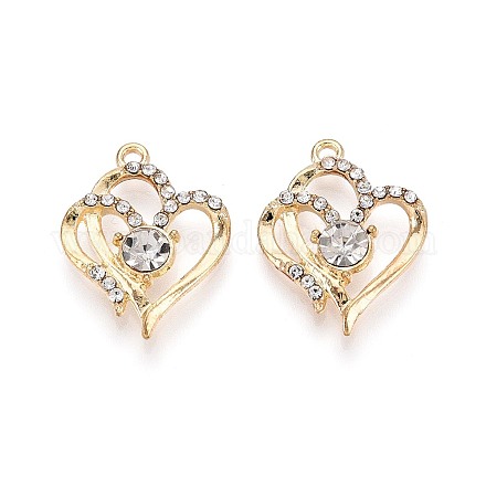 Подвески из сплава и страз PALLOY-T092-16G-1