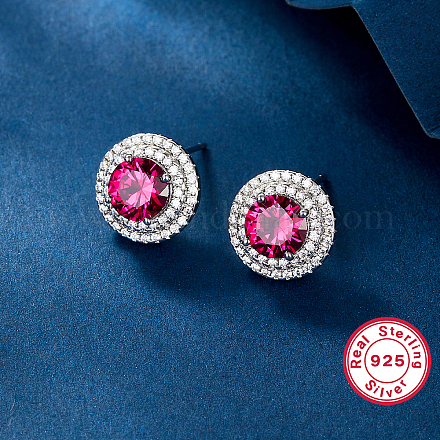 Элегантные серебряные серьги-цветочки s925 с бриллиантами WM8786-1-1