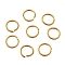 Brass Open Jump Rings, Round Rings, Raw(Unplated), 10x1mm, Inner Diameter: 8mm, about 555pcs/100g