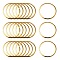 201 Stainless Steel Linking Rings, Ring, Real 24K Gold Plated, 20x0.5mm, Inner Diameter: 17.5~18mm