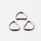 304 Stainless Steel Triangle Rings, Buckle Clasps, For Webbing, Strapping Bags, Garment Accessories, Stainless Steel Color, 7.5x9.5x1mm, Hole: 7.5x5.5mm